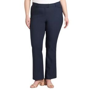 Lane Bryant Allie Pant Bavy Blue Sexy Stretch Sz. 18 Mid Rise